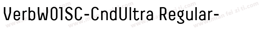 VerbW01SC-CndUltra Regular字体转换
